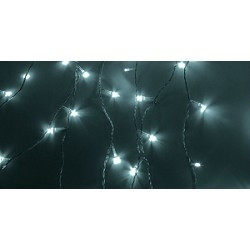 NEON-NIGHT (235-025) Гирлянда "Светодиодный Дождь"  {1,5х1м, свечение с динамикой, прозрачный провод, 220В, диоды БЕЛЫЕ}