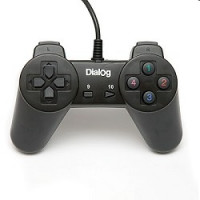 Dialog Action GP-A01, черный {Геймпад, 10 кнопок, USB}
