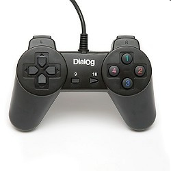 Dialog Action GP-A01, черный {Геймпад, 10 кнопок, USB}