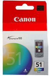 Canon CL-51 0618B025/001 Картридж Canon Pixma MP150/170/450/iP2200 IJ EMB, Цветной, 412стр.
