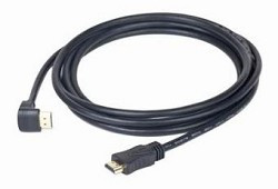 Кабель HDMI Gembird, 4.5м, v1.4, 19M/19M, угл. раз.,черный, позол.раз., экран, пакет [CC-HDMI490-15]