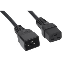 Кабель питания Filum FL-PC-C19/C20-C-1.8-BK ПВС-АП 3x1.5 С19  - C20, 220/250В, 16А, чёрный, 1.8м (845731)