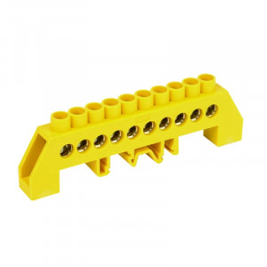 Iek YNN10-812-10DP-K05 Шина PE "земля" в комб DIN-изол"Стойка" ШНИ-8х12-10-КС-Ж ИЭК