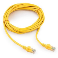 Патч-корд UTP Cablexpert PP12-5M/Y кат.5e, 5м, литой, многожильный (жёлтый) Патч-корд UTP Cablexpert PP12-5M/Y кат.5e, 5м, литой, многожильный (жёлтый)