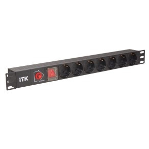 ITK PH13-7D3 PDU 7 роз. нем. ст, с выкл. и защ. от перенапр., вх.С14