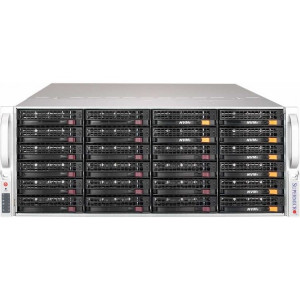 Supermicro server barebone SYS-6049GP-TRT, 4U, Dual Socket P, 24 DIMMs, 20 PCI-E 3.0 x16 support up to 20 single width GPU, 24 Hot-swap 3.5" drive bays, 2x 10GBase-T LAN, 8 Hot-swap 92mm RPM cooling f