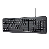 Клавиатура Filum FL-KB10-BK USB 113 кл., мембранная, черная, Windows XP/Vista/7/8/10, MacOS	