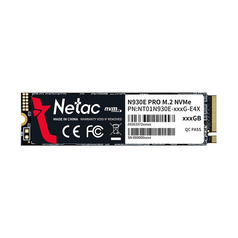Накопитель SSD Netac PCI-E 3.0 512Gb NT01N930E-512G-E4X N930E Pro M.2 2280