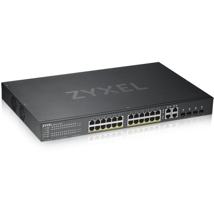 ZYXEL GS192024HPV2-EU0101F Гибридный Smart коммутатор ZYXEL Nebula Flex GS1920-48v2, 44xGE, 4xCombo (SFP/RJ-45), 2xSFP, автономное/облачное управление