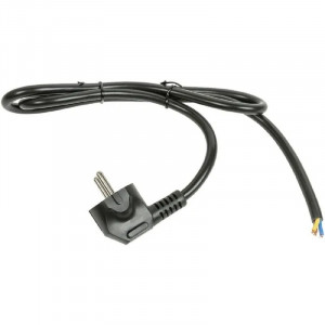 Filum  Кабель питания FL-PC-SH90-C2-1.8-BK ПВС-ВП 3x1.5 CEE 7/7(Schuko) угловая - свободный конец, 220/250В, 16А, чёрный, 1,8м