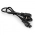 Exegate EX297818RUS Кабель питания ноутбуков ExeGate Special PC5-7,5S (Евровилка Schuko->C5, 3*0.75mm2, CCA, черный, 0.75м)