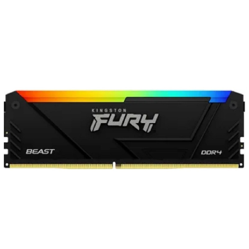 Память DDR4 32GB 2666MHz Kingston KF426C16BB2A/32 Fury Beast RGB RTL Gaming PC4-21300 CL16 DIMM 288-pin 1.2В dual rank с радиатором Ret