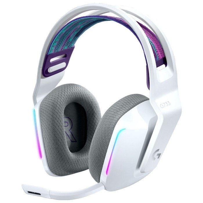 Гарнитура игровая беспроводная Logitech G733 Lightspeed RGB White (981-000883)