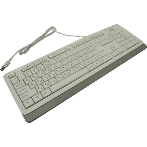 Клавиатура A4Tech Fstyler FK10, белый/серый, USB