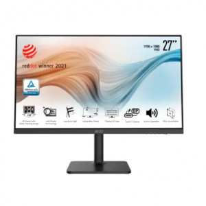 MSI PRO 27" MD271P {IPS 1920x1080 75Hz 5ms 178/178 250cd 1000:1 8bit(6bit+FRC) HDMI1.4 USB-C(PD 15W; DP mode) AudioOut 2x1W Pivot VESA} [9S6-3PA49H-006]