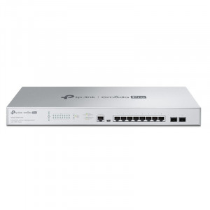 TP-Link S5500-8MHP2XF Управляемый коммутатор Omada Pro уровня 2+ с 8 портами PoE+ 2,5 Гбит/с и 2 портами SFP+