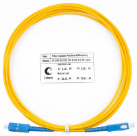 Cabeus FOP(s)-9-SC-SC-3m Шнур оптический simplex SC-SC 9/125 sm 3м LSZH Cabeus FOP(s)-9-SC-SC-3m Шнур оптический simplex SC-SC 9/125 sm 3м LSZH