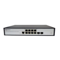 ORIGO OS5210P+/250W/A1A Управляемый L3 PoE-коммутатор 8x2.5GBase-T 802.3bt PoE, 2x10G SFP+, PoE-бюджет 370 Вт/250 Вт