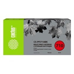 Картридж струйный Cactus CS-PFI710BK CS-PFI710BK PFI-710BK черный (700мл) для Canon imagePROGRAF TX-2000/TX-3000/TX-4000
