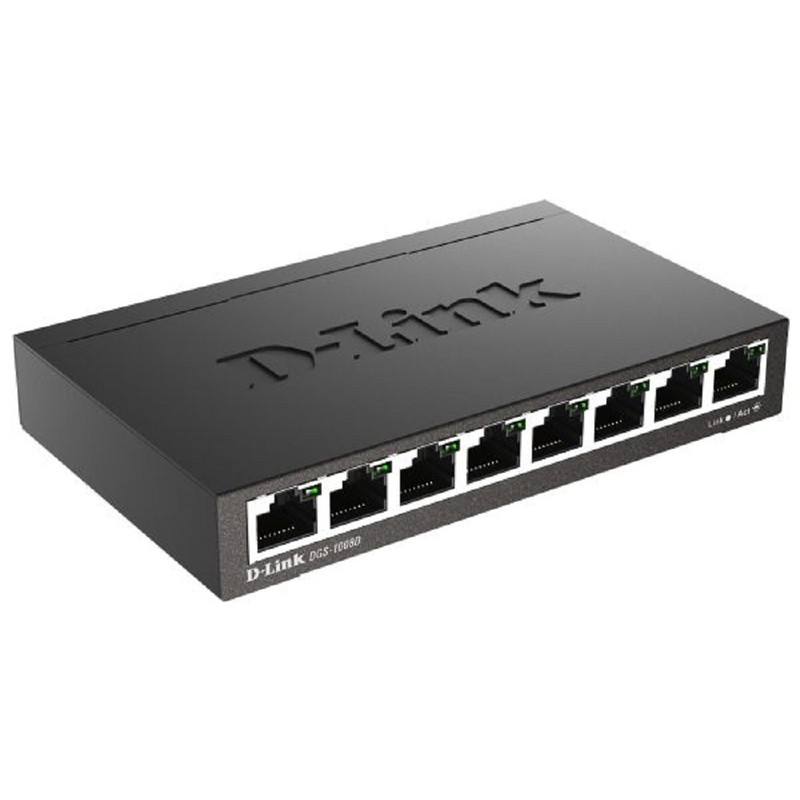 D-Link DGS-1008D/R1A Неуправляемый коммутатор с 8 портами 10/100/1000Base-T