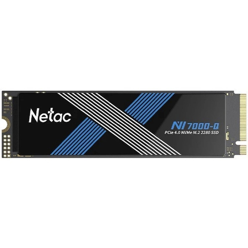 Твердотельный накопитель SSD M.2 Netac 4.0Tb NV7000Q Series <NT01NV7000Q-4T0-E4X> Retail (PCI-E 4.0 x4, up to 7100/6200MBs, 3D NAND, 2560TBW, NVMe 1.4, 22х80mm, heatspreader)