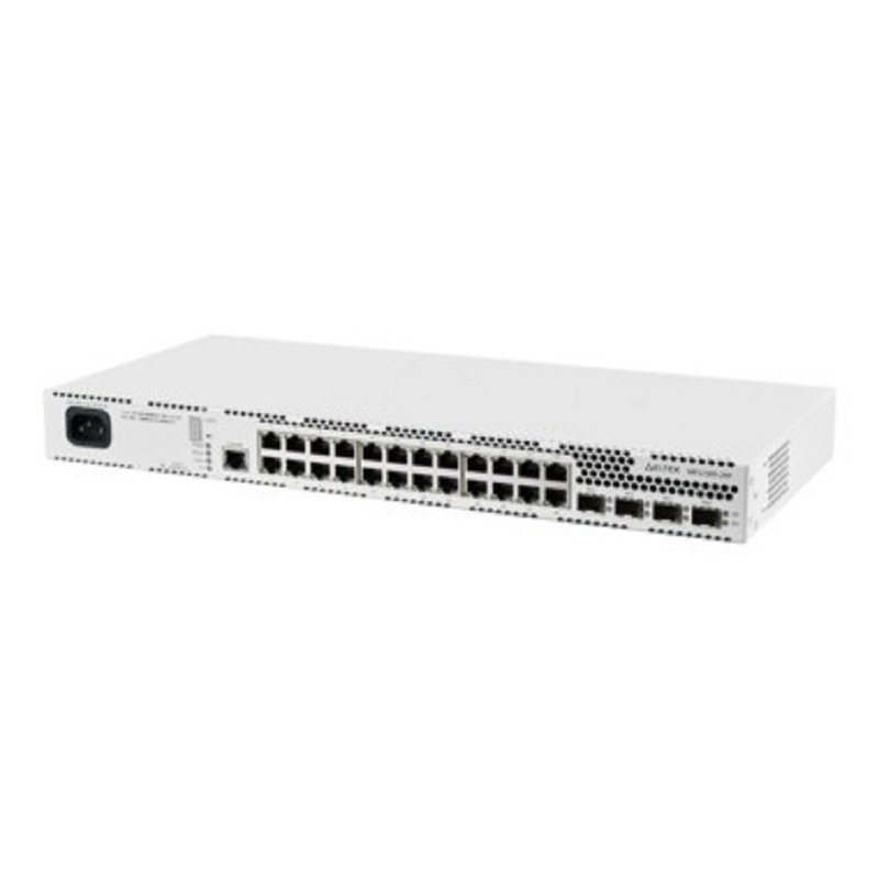 ELTEX MES2300-24P Ethernet-коммутатор 24 порта 10/100/1000BASE-T (RJ-45) PoE/PoE+, 4 порта 10GBASE-R (SFP+)/1000BASE-X (SFP), L3