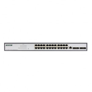 ORIGO OS3228P/250W/A1A Управляемый L3 PoE-коммутатор 24x1000Base-T PoE+, 4x10G SFP+, PoE-бюджет 250 Вт