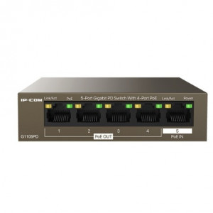 IP-COM G1105PD Коммутатор, PoE, 5*1Gbit RJ45, 1-4PoE