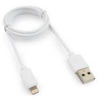 Гарнизон Кабель USB AM/Lightning, для iPhone5/6/7, IPod, IPad, 1м, белый, пакет (GCC-USB2-AP2-1M-W)