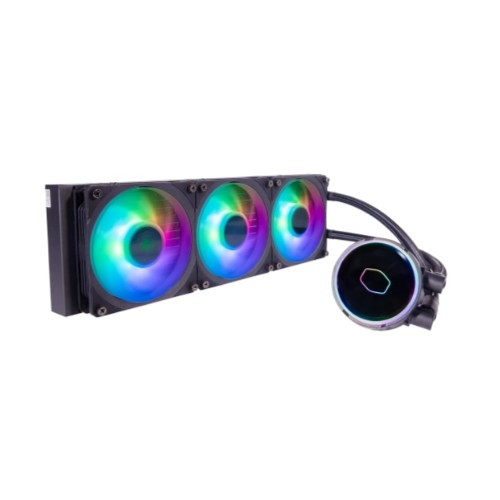 Система охлаждения/ Cooler Master MasterLiquid PL360 Flux (280W, 360mm, ARGB, fans:3x120mm/72.37CFM/32dBa/2300rpm, 1700/1200/115X/2066/2011-V3/2011/AM5/AM4/AM3/AM3+/AM2/AM2+/FM2/FM2+/FM1/TR4)