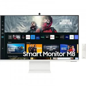 Монитор Samsung 32" M8 S32DM801UIXCI белый VA LED 16:9 HDMI M/M Cam матовая HAS 400cd 178гр/178гр 3840x2160 60Hz 4K USB 7.2кг Монитор Samsung 32" M8 S32DM801UIXCI белый VA LED 16:9 HDMI M/M Cam матовая HAS 400cd 178гр/178гр 3840x2160 60Hz 4K USB 7.2кг