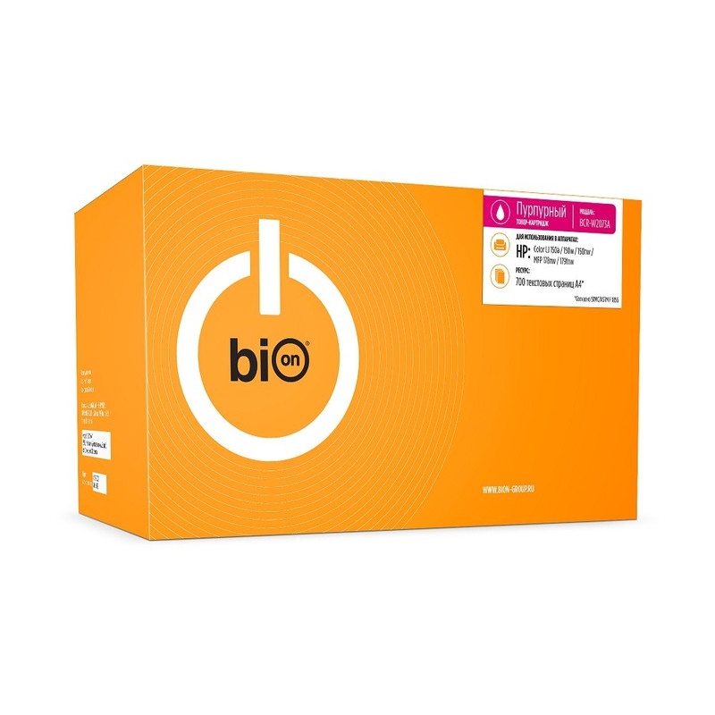 Bion W2073A Картридж для HP Color Laser 150a/150w/150nw  MFP 178nw/179fnw (700 стр.) Пурпурный