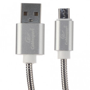 Cablexpert Кабель USB 2.0 CC-G-mUSB02S-1.8M	 AM/microB, серия Gold, длина 1.8м, серебро, блистер