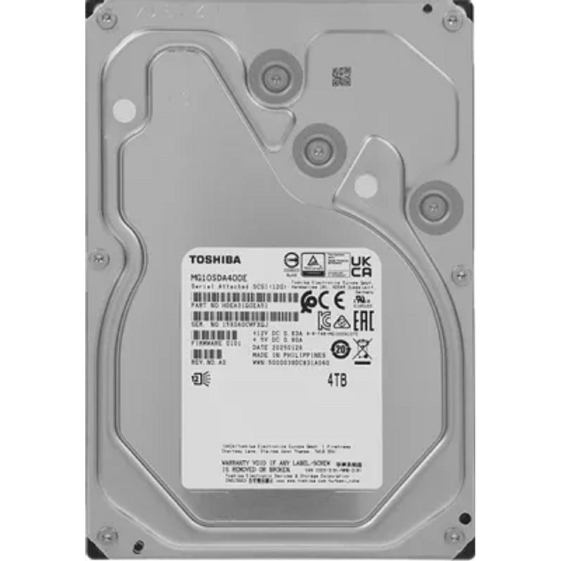Жесткий диск Toshiba SAS 3.0 4TB MG10SDA400E Enterprise Capacity 4KN (7200rpm) 512Mb 3.5" Жесткий диск Toshiba SAS 3.0 4TB MG10SDA400E Enterprise Capacity 4KN (7200rpm) 512Mb 3.5"