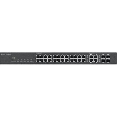 ZYXEL GS1920-24V2-EU0101F Гибридный Smart коммутатор ZYXEL Nebula Flex GS1920-24v2, 24xGE, 4xCombo (SFP/RJ-45), бесшумный (без вентилятора), автономное/облачное управл.