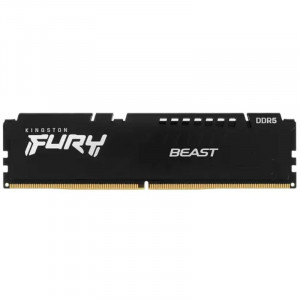 Модуль памяти Kingston 16GB DDR5 6000 DIMM FURY Beast Black AMD On-Die ECC, 1.35V, CL36-38-38