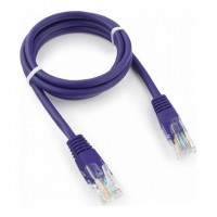 Патч-корд UTP Cablexpert PP12-1M/V кат.5e, 1м, литой, многожильный (фиолетовый) Патч-корд UTP Cablexpert PP12-1M/V кат.5e, 1м, литой, многожильный (фиолетовый)