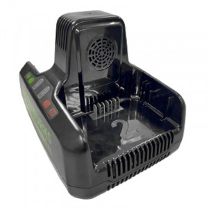 Greenworks Быстрое зарядное устройство для 2-х аккумуляторов Greenworks G82C2, 82V [2939007]