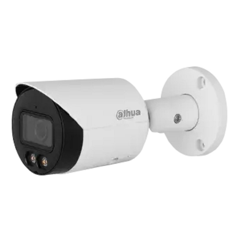 DAHUA DH-IPC-HFW2249SP-S-LED-0280B Уличная цилиндрическая IP-видеокамера Full-color с ИИ 2Мп, 1/2.8” CMOS, объектив 2.8мм, видеоаналитика, LED до 30м, IP67, корпус: металл