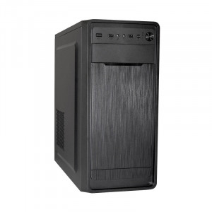 Exegate EX283071RUS Корпус Miditower ExeGate XP-332 Black, ATX, <XP400, Black,120mm>, 2*USB, Audio