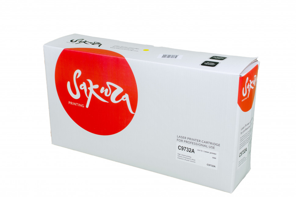 C9732A (HP 645A) Картридж Sakura для HP Color LJ 5500/5550, желтый, 12000 к.