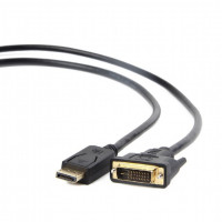 Bion Кабель DisplayPort - DVI, 20M/24+1M, позолоченные контакты, 1,8м, черный [BXP-CC-DPM-DVIM-018]