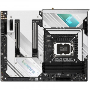 MAXSUN MS-iCraft Z790 WIFI (Socket 1700, ATX, 4xDDR5, HDMI+DP, 4*SATA3, 4*M.2, 1xPCI-E 16x/2*PCIEx4/1*PCIEx1, 4*USB 2.0, 4*USB 3.2 Gen1, 1*TypeC, LAN 2*2.5G, Bluetooth, Wi-Fi 802.11ax, RTL)