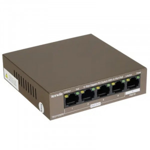 TENDA TEG1105PD Коммутатор настольный 5-Ports 10/100/1000 Base-T 4-Ports PoE(PoE бюджет 30W)