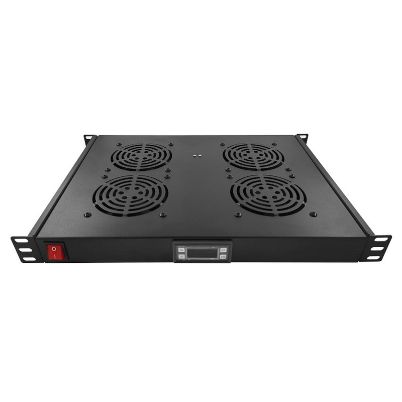 5bites Модуль охлаждения FM-17 для сетевых шкафов 4*FANS / LCD / THERMOSTAT / D=600-800 / 1U / 19"