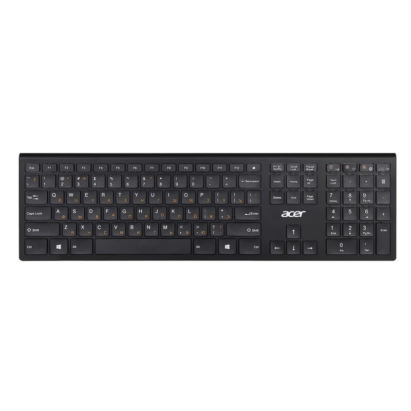 Acer OKR020 [ZL.KBDEE.004] wireless keyboard USB slim Multimedia black 