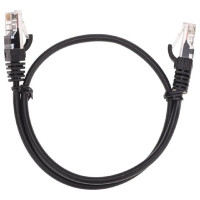 Rexant (02-0102-05) Патч-корд U/UTP, CAT 5e, RJ45-RJ45, 26AWG, LSZH, черный, 0,5м Rexant (02-0102-05) Патч-корд U/UTP, CAT 5e, RJ45-RJ45, 26AWG, LSZH, черный, 0,5м