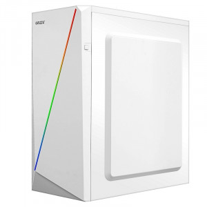 Ginzzu SL220 White  FAN 12LED USB3.0 Window w/o PSU 