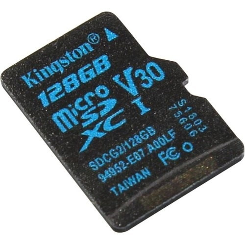 Карта памяти kingston canvas go plus 128 гб sdcg3 128gbsp