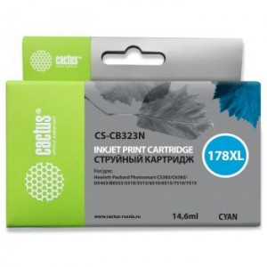 Cactus CB323 Картридж №178XL для HP PS B8553/C5383/C6383/D5463/5510 (синий) 